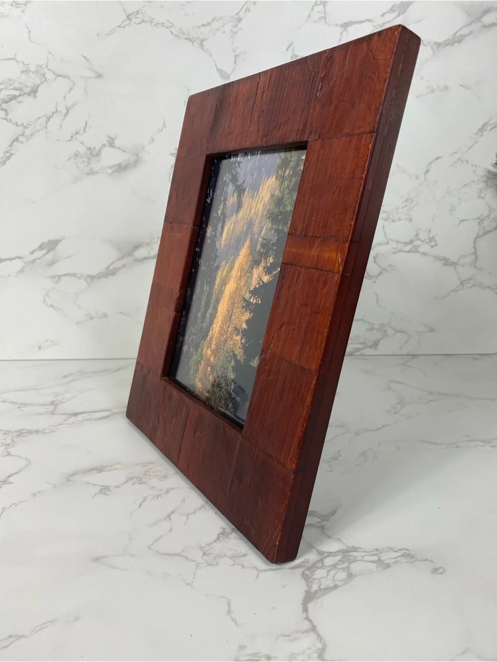 Rustic Brown Wood Photo Frame - Home Accents 5x7